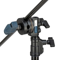Avenger C-Stand Fixed Base & Column, Grip Head & Extension Arm, Black - 3.3m