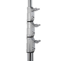Avenger Overhead Stand 58, Braked Wheels, 3 Risers, Silver - 5.8m
