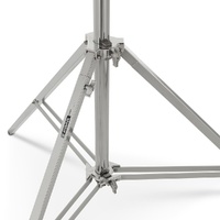 Avenger Overhead Stand 65, Levelling Legs, 4 Risers, Silver - 6.5m