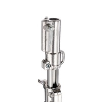 Avenger Wind Up Stand 30, Low Base, 2 Risers, Braked Wheels, Silver - 3m