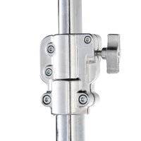 Avenger Wind Up Stand 39, 2 Risers, Braked Wheels, Silver - 3.9m