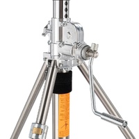 Avenger Super Wind Up Stainless Steel Stand without Wheels, Silver - 4m