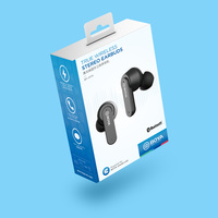 BOYA BY-AP4 True Wireless Semi-In-Ear Earbuds - Black