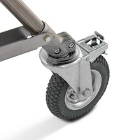 Avenger Super Wind Up Stainless Steel Stand 29, Low Base, Braked Wheels - 2.9m