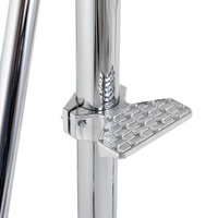 Avenger Wind Up Stand 39, 2 Risers, Braked Wheels, Silver - 3.9m