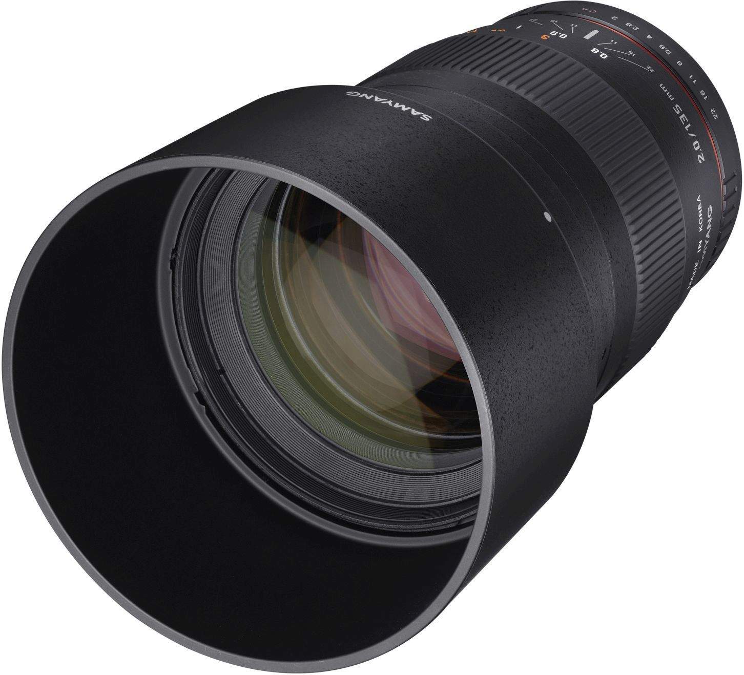 Samyang 135mm F2.0 ED UMC II Pentax K Full Frame Camera Lens main image