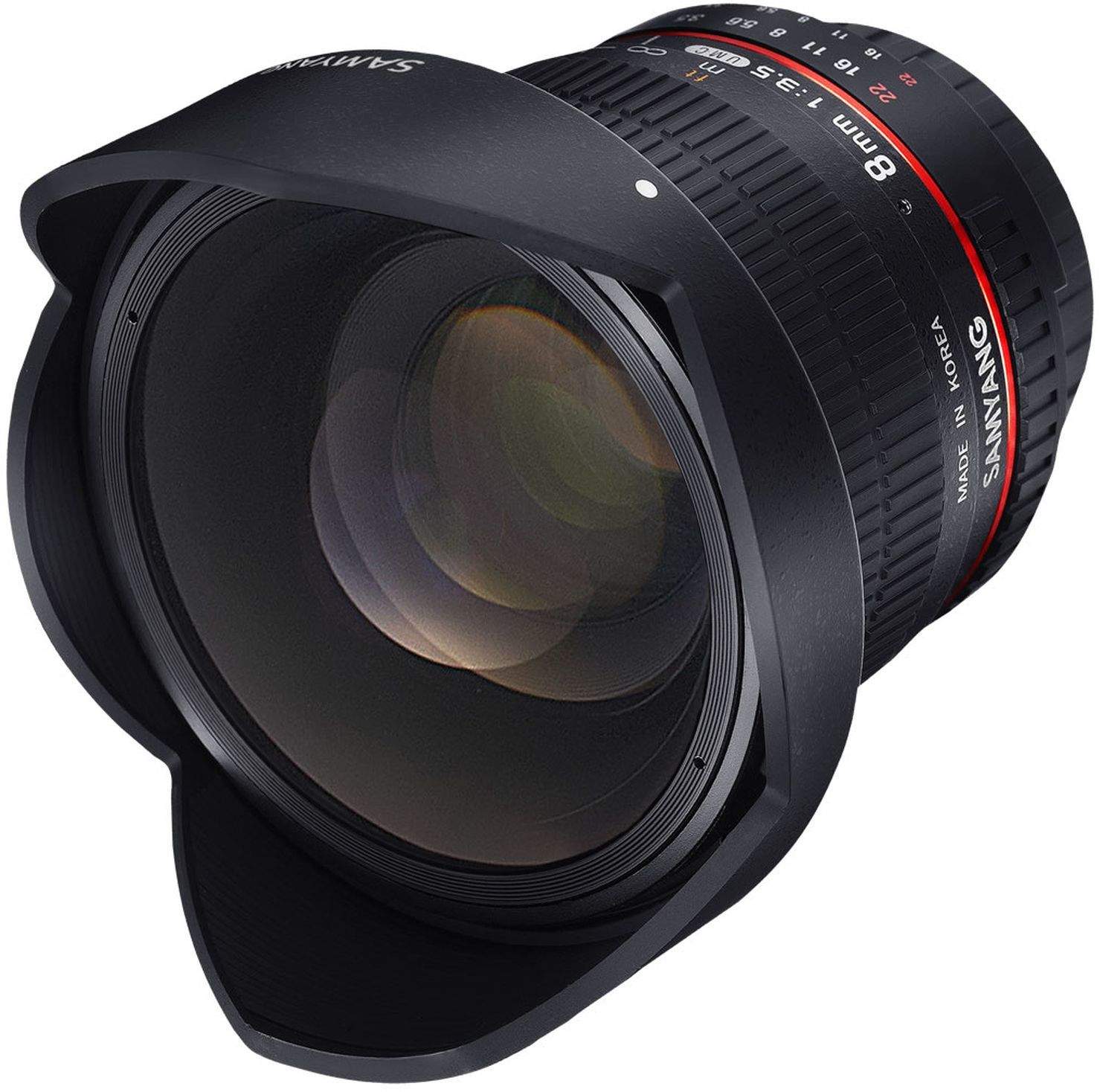 Samyang 8mm F3.5 Fisheye UMC II APS-C MFT Camera Lens main image
