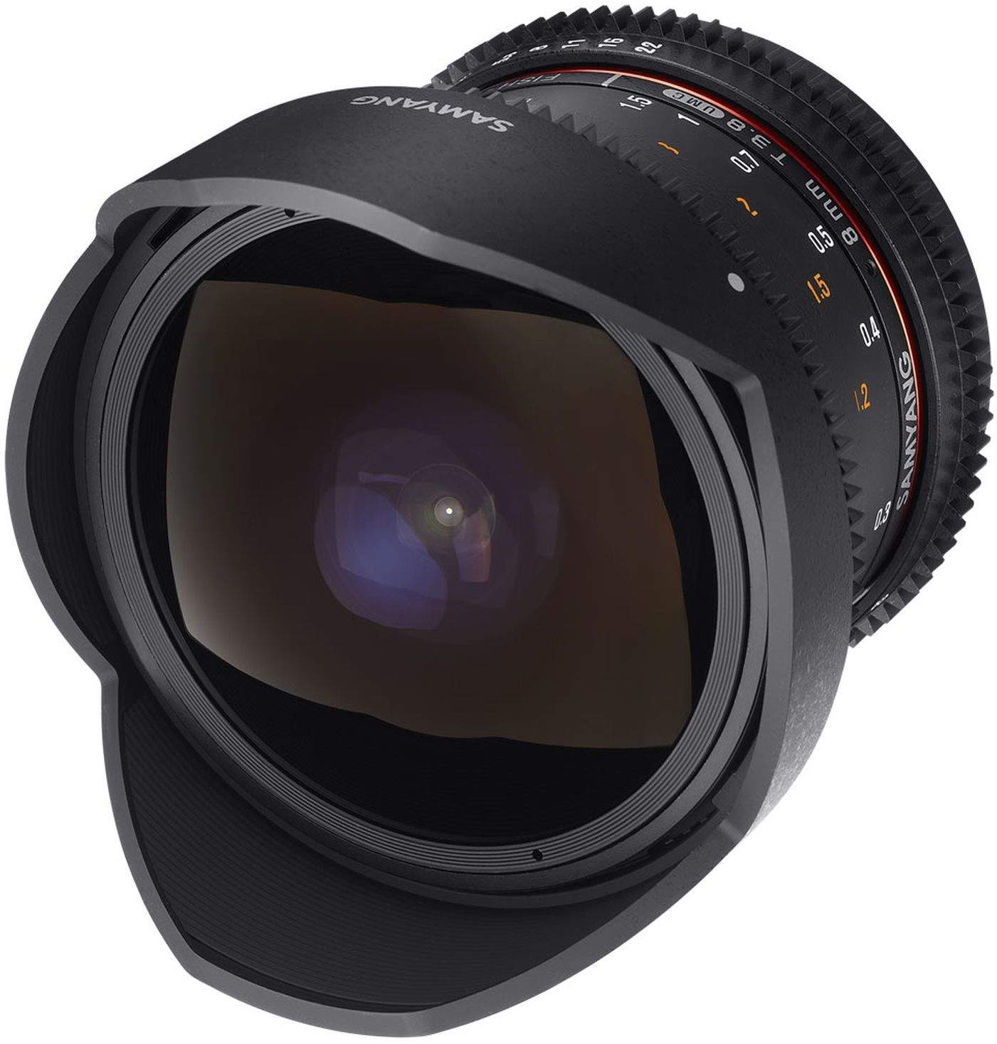 Samyang 8mm T3.8 Fisheye UMC II APS-C Nikon VDSLR/Cine Lens