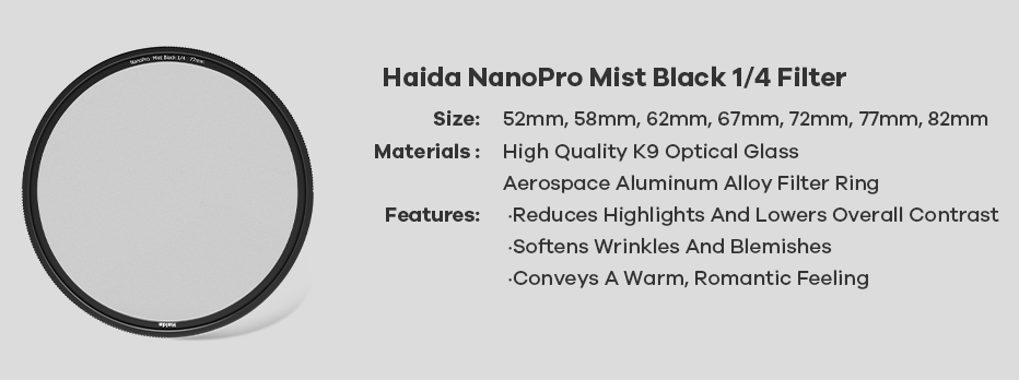 Haida M10 Drop-In Black Mist 1/4 Filter