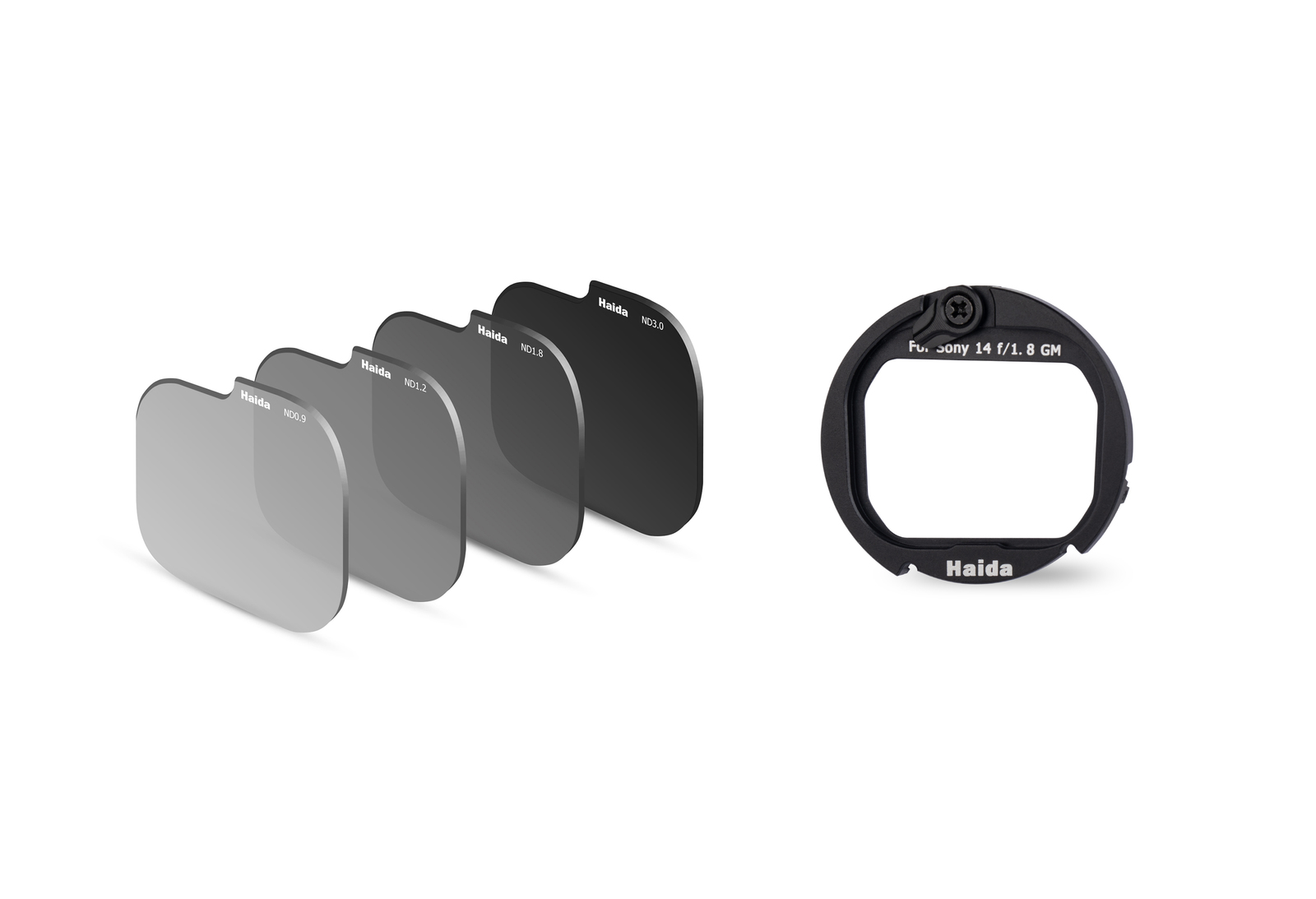 Haida Rear Lens ND Filter Kit (ND0.9+1.2+1.8+3.0) for Sony FE 14mm F1.8 GM Lens with Adapter Ring - 3, 4, 6 & 10 Stop main image