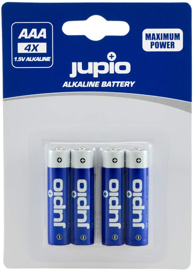 Jupio 4 x Alkaline LR3 AAA Batteries main image