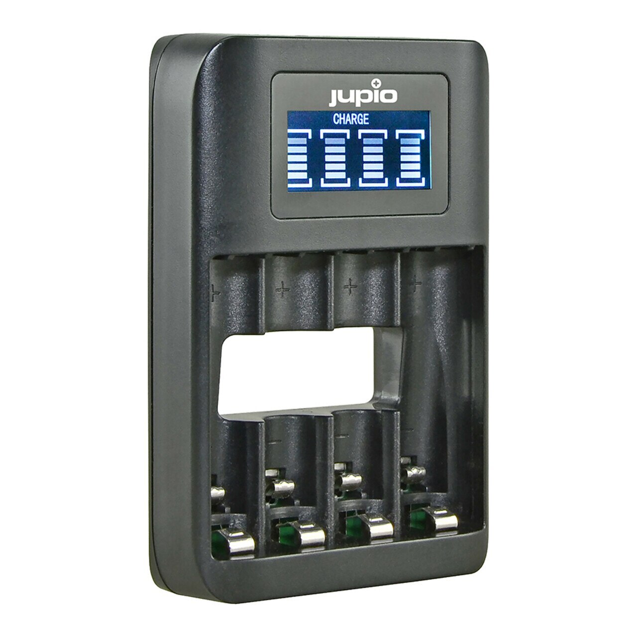 Jupio 4 Slot Fast Battery Charger & LCD Screen for AA & AAA Rechargeable Batteries main image