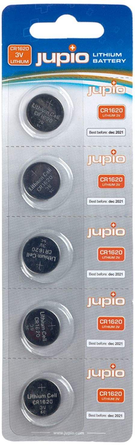 5 x Jupio CR1620 3V Batteries