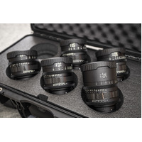 Samyang MK2 Full Frame VDSLR/Cine Lens Kit - 5 Lenses & Custom Fit Carry Case