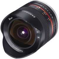 Samyang 8mm F2.8 Fisheye UMC II Fuji X APS-C Camera Lens - Black