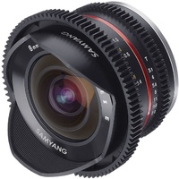 Samyang 8mm T3.1 Fisheye UMC II Canon M APS-C VDSLR/Cine Lens EX DEMO