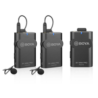 BOYA BY-WM4 Pro-K2 Wireless Microphone System, 1 Receiver, 2 Transmitters