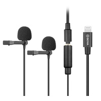 BOYA BY-M2D Digital Dual Lavalier Microphone for Apple Smartphones