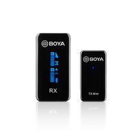 BOYA BY-XM6-S1 Mini 2.4GHz Dual-Channel Wireless Microphone 1+1 (with Mini TX)