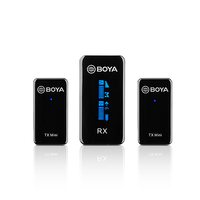 BOYA BY-XM6-S2 Mini 2.4GHz Dual-Channel Wireless Microphone 1+2 (with Mini TX)