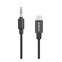 BOYA BY-K1 3.5mm Male TRS to Male Lightning Adapter Cable 20cm Length