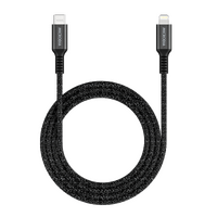 MICRODIA ExeCable Tweed PD60W 1.3m USB-C to Lightning Cable - Navy
