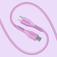 MICRODIA Fruitywire Liquid Silicon PD100W 2.6m USB-C to USB-C - Lavender