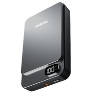 MICRODIA SnapPower™ Aluminaire 35W (15W + 20W) Magnetic Power Bank 10,000mAh - Charcoal