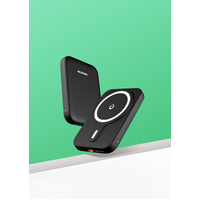 MICRODIA SnapPower™ Anchor 35W (15W + 20W) Magnetic Power Bank 10,000mAh - Black