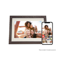 FireFly Frameo 10.1" Wi-Fi Digital Photo Frame - Dark Wood