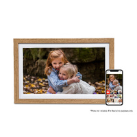 FireFly Frameo 15.6" Wi-Fi Digital Photo Frame - Oak Wood
