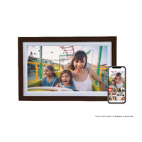 FireFly Frameo 15.6" Wi-Fi Digital Photo Frame - Dark Wood