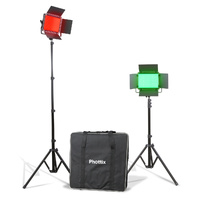 Phottix Kali50R RGB LED Light - Twin Kit Set