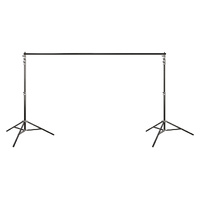 Phottix Saldo Backdrop Stand Kit, Chrome & Black - 2.8 x 3.2m