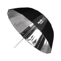 Phottix Premio Reflective Umbrella, Silver & Black - 105cm