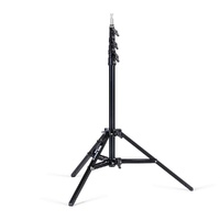 Avenger Baby Stand 25, Aluminium Double Riser, Black - 2.5m