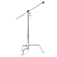 Avenger C-Stand Turtle Base & Column, Grip Head & Extension Arm, Silver - 3m