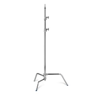 Avenger C-Stand Fixed Base & Column, Grip Head & Extension Arm, Silver - 3.3m
