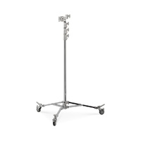Avenger Overhead Stand 58, Braked Wheels, 3 Risers, Silver - 5.8m
