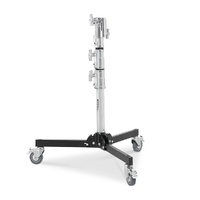 Avenger Junior Roller Low Boy Stand with Combo Head, Silver - 1.2m