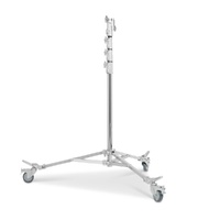 Avenger Junior Roller Stand Low Base, Braked Wheels, Silver - 4.2m