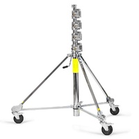 Avenger B150-1 Strato Safe Stand, 4 Risers, Hard Wheels, Braked - Silver