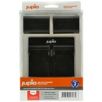 2 x Jupio Canon LP-E6 Batteries & Dual Charger Kit