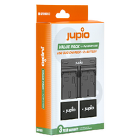 Jupio Fuji Value Pack: 2 x NP-W126S Batteries & Dual Charger
