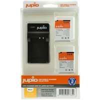 2 x Jupio Nikon EN-EL12 Batteries & Single Charger Kit