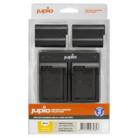 2 x Jupio Nikon EN-EL15C Batteries & Dual Charger Kit