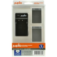 2 x Jupio Olympus PS-BLS5/PS-BLS50 Batteries & Single Charger Kit