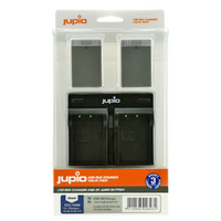 2 x Jupio Olympus PS-BLS5/PS-BLS50 Batteries & Dual Charger Kit