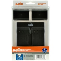 2 x Jupio Panasonic DMW-BLF19E Batteries & Dual Charger Kit