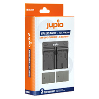 Jupio Panasonic Value Pack: 2 x DMW-BLC12E Batteries & Dual Charger